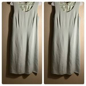 Armani seafoam green silk blend dress
